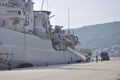 Italian military ship Libeccio in Montenegro.